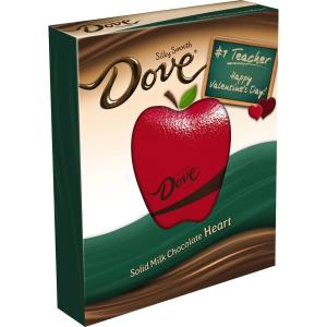 Dove - Mlk Choc Solid Teacher Heart