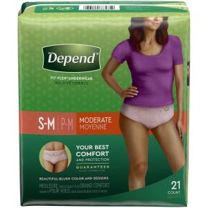 Depend - Moderate sm Med Women