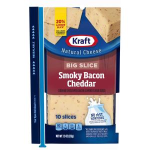 Kraft - Natrl Slice Smoky Bcn Cheddar