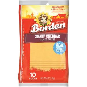 Borden - Natural Sharp Cheddar Slices