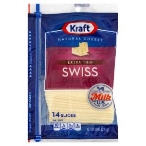 Kraft - Natural Slice Thin Swiss