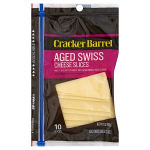 Cracker Barrel - Natural Sliced Aged Swiss