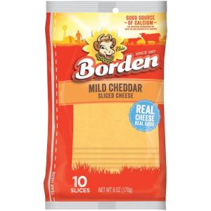 Borden - Natural Sliced Mild Cheddar