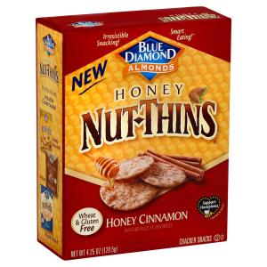 Blue Diamond Almonds - Gluten Free Nut Thins Honey Cinnamon