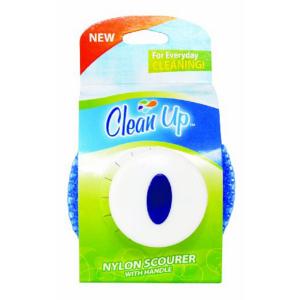 Clean Up - Nylon Scourer W Handle