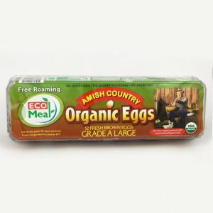 Ecomeal - Organic Large Brown Eggs 1dz