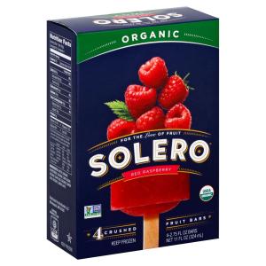 Solero - Organic Red Raspberry Frt Bar