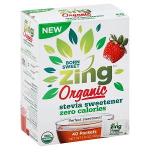 Zing - Organic Stevia Swtr 40ct