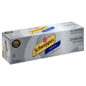 Schweppes - Original Seltzer Water 12pk