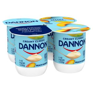 Dannon - Peach Mango Yogurt 4pk