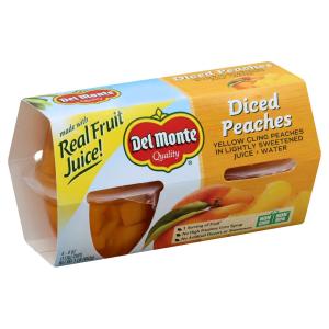 Del Monte - Peaches Frt to go 4pk