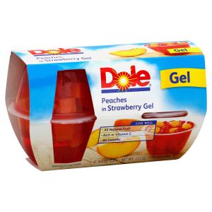 Dole - Peaches N Strbry Gello 4pk