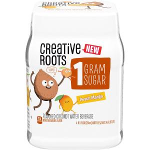 Creative Roots - Peach Mango Flavored Coconut Water 4pk