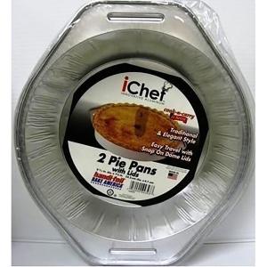 Ichef - Pie Pans Lids 2pk