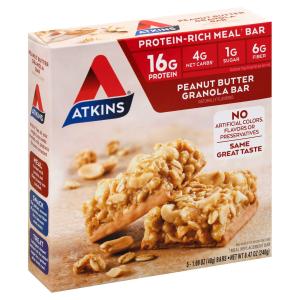 Atkins - Pnut Btr Granola Meal Bar 5pk