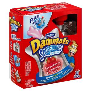 Danimals - Pouches Strwbry 4pk