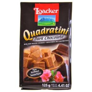 Loacker - Quadrati Dark Chocolate Wafers