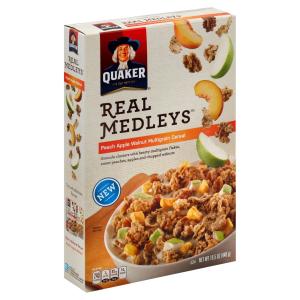 Quaker - Real Medley Peach Apple Oatml