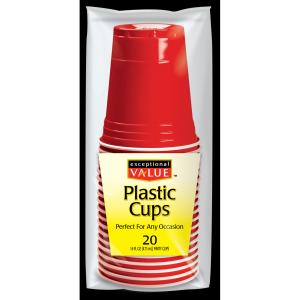 Exceptional Value - Red Plastic Cup 16oz