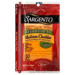 Sargento - Reduced Fat Med Cheddar Slices