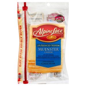 Alpine Lace - Reduced Sodium Muenster Singls