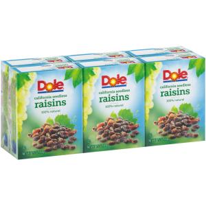 Dole - Seedless Raisins 6pk