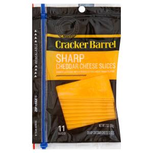 Cracker Barrel - Sharp Cheddar Natural Sliced