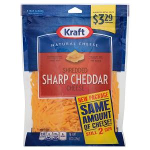 Kraft - Sharp Cheddar Shreds Pp 3.29