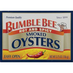 Bumble Bee - Hot & Spicy Smoked Oysters