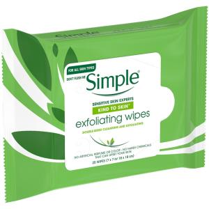 Simple - Smpl Wipes Kind Skn Exfl 25 ct