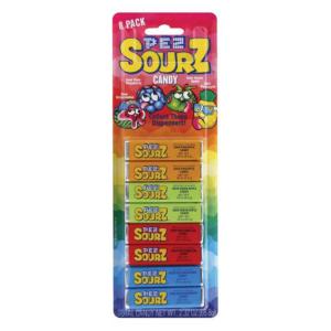 Pez - Sourz 8 Pack Candy Rolls