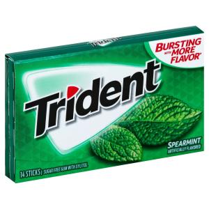 Trident - Spearmint Sugar Free Chewing Gum