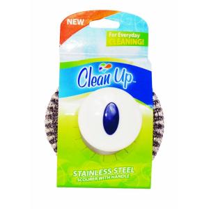 Clean Up - Stnls/stl Scourer W Handle