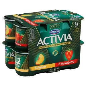 Activia - Strawberry Banana Peach Yogurt