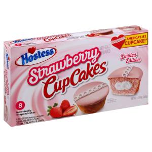 Hostess - Strawberry Cupcakes 8pk