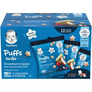 Gerber - Strawberry Apple Puffs Sachets