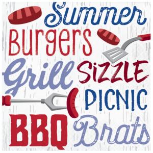 Creative - Summer Bbq Lunch Napkin