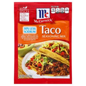 Mccormick - Taco Seasoning Less Sodium