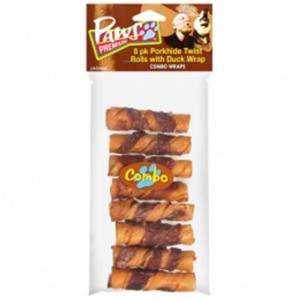 Paws - Rawhide 3 Pork Twist Roll