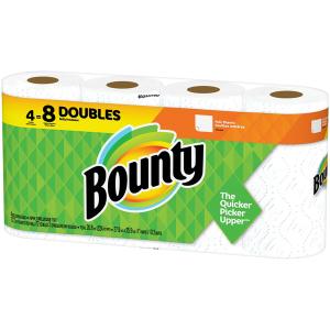 Bounty - Towel White Double 4 Roll