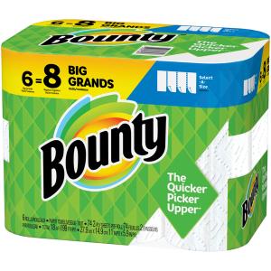 Bounty - Towels 6 Big Roll Sas White