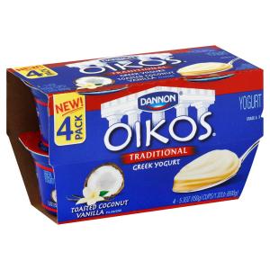 Dannon - Trad Grk Toast Coconut Van 4pk