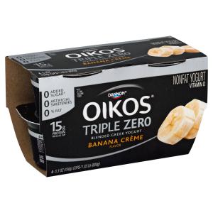 Dannon - Triple Zero Banana Creme 4pk