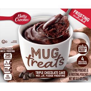 Betty Crocker - Trpl Choc Cake Mix Mug Treats