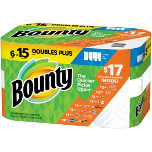 Bounty - White 6 Double Roll Paper Towel