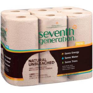 Seventh Generation - Unbleached Towels 6 Jumbo rl