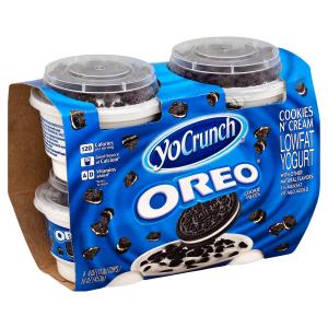 Yocrunch - Vanilla Yogurt W Oreos 4pk