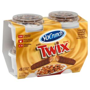 Yocrunch - Vanilla Yogurt W Twix 4pk