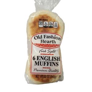 Old Fashion Hearth - White English Muffin 6 ct