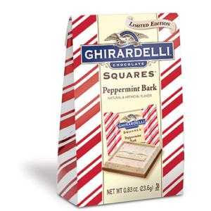 Ghirardelli - Xmas Peppermint Bark Sqr xs